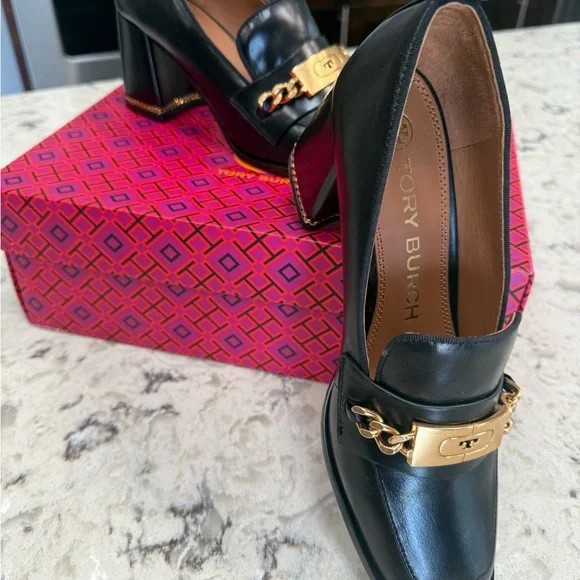 Ruby Loafer-Sierra- Tory Burch Elegant Black Leather Women's Loafers - Picture 4 of 8